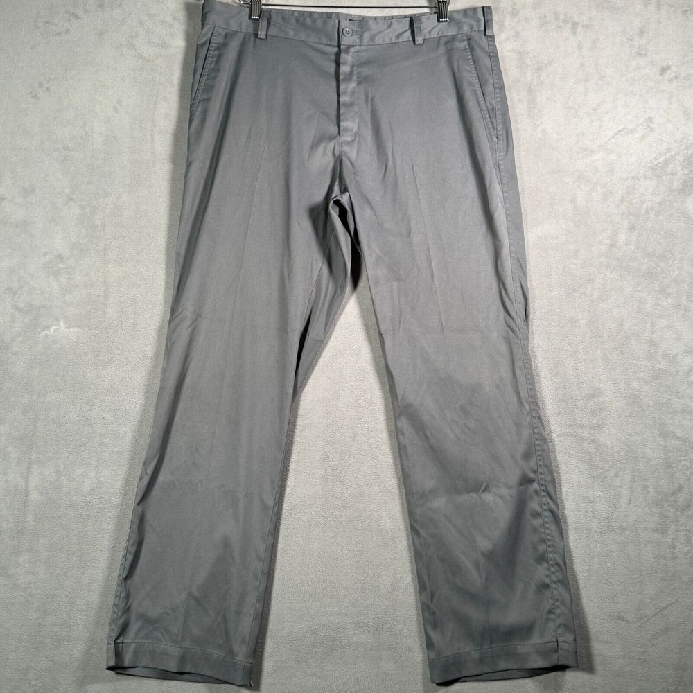 Nike Golf Pants Mens 36x02 Gray Dri Fit Tour Performance‎ Tech Flex 472532-021